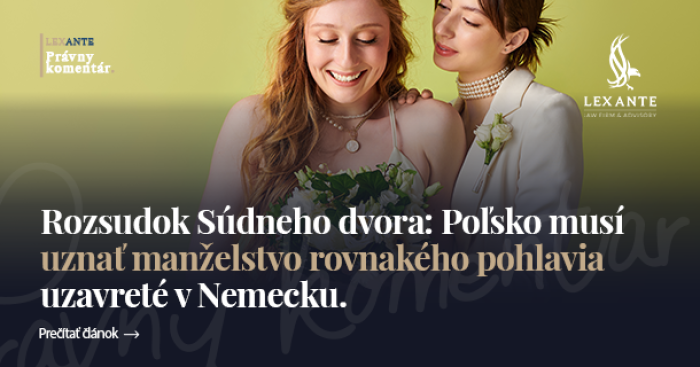 Rozsudek Soudního dvora: Polsko musí uznat manželství stejného pohlaví uzavřené v Německu.